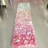 elvesmall 1PC 40x60cm Artificial Flower Wall Wedding Decoration flower mats Rose Fake Flowers Artificial Decorations flower Panels