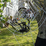 elvesmall 150/250cm Black White Halloween Spider Web Giant Stretchy Cobweb For Home Bar Decor Haunted House Halloween Party Terror Props