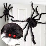 elvesmall  Giant Spider House Hanging Decoration, Haunted House, Outdoor Yard, Halloween Spider Decor, 1Pc