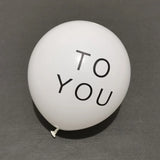 elvesmall 10pcs 10inch Happy Birthday To You Letter Latex Balloons Set White Air Helium Balloon Kids 1st Birthday Party Decoration Globos