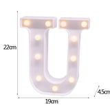 elvesmall DIY LED Letter Night Light Creative 26 English Alphabet Number Battery Lamp Romantic Wedding Party Decoration