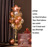 elvesmall 1.3M Table Balloons Stand Kit  with String Light Table Centerpiece Balloon for Birthday Baby Shower Christmas Party Decorations