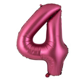 elvesmall 40 Inch Burgundy Foil Balloon Big Number Ballons Digital Baloons Adult Wedding Decoration Birthday Party Wine Red Globos Decor