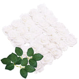 elvesmall 10/20/30 Heads 8CM Artificial PE Foam Rose Flowers Bride Bouquet Flower For Wedding Party Decorative Scrapbooking DIY Flower