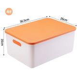 elvesmall Desk Sundries Storage Box with Lid Wardrobe Clothes Drawer Plastic Storage Basket Container Organizer for Cosmetics Small Things