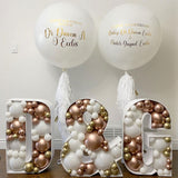 elvesmall   Balloon Number Filling Box Alphabet Frame Party Decoration Baby Shower Anniversary Decor Birthday Backdrop Photo Diy Wedding New