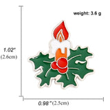 elvesmall Fashion Brooch Christmas Socks Badges Christmas Tree Elk Enamel Badge Small Brooch Women Fashion Party Gifts Home Decoration