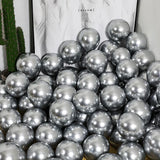 elvesmall 50PCS Gold Silver Black Metal Latex Christmas Baby shower Balloons Wedding Halloween Newyear's Globos Birthday Party Decorations