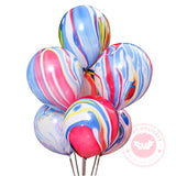 elvesmall Ink Graffiti Color Cloud Latex Balloons Imitation US Thickened 10inch Wedding Birthday Party Festival Decoration Agate Ballon