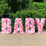 2elvesmall  Letter Heart A-z 40inch Big Balloon Number Mosaic 0-9 Happy Birthday Wedding Party Decoration Baby Shower Large Figure Globo DIY