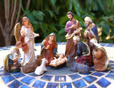 elvesmall Christmas Scene Decorative Statue