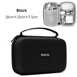 elvesmall Electronics Accessories Travel Organizer Hard Shell Digital Gadgets Storage Bag for Mac Adapter Mouse Data Cable Earphone HDD