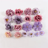 elvesmall 1Bag Artificial Flower Head For Home Decor Wedding Flowers Wall Decoration DIY Hair Accessories Corsage Handmade Craft Material