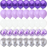 elvesmall Purple gold white confetti metal latex Balloons halloween Birthday Party Wedding Decorations baby shower globos Thanksgiving Day