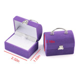 elvesmall 1 Piece Lovely Velvet Jewelry Box Container Wedding Ring Box for Earrings Necklace Bracelet Display Gift Box Holder 16 styles