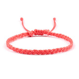 elvesmall Valentines Day Gift New 26 Styles Wax Line Handmade Braided Bracelet Adjustable Couple Bracelet Jewelry Gift for Friend Women Men Bangles