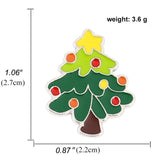 elvesmall Fashion Brooch Christmas Socks Badges Christmas Tree Elk Enamel Badge Small Brooch Women Fashion Party Gifts Home Decoration