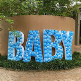 elvesmall   Diy Balloon Box letters Box Custom Name Mosaic Box Mosaic Number Alphabet Frames Balloon Decoration Baby Party Anniversary Decor