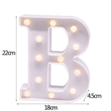 elvesmall DIY LED Letter Night Light Creative 26 English Alphabet Number Battery Lamp Romantic Wedding Party Decoration