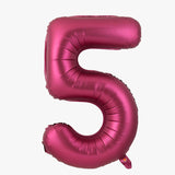 elvesmall 40 Inch Burgundy Foil Balloon Big Number Ballons Digital Baloons Adult Wedding Decoration Birthday Party Wine Red Globos Decor