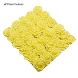 elvesmall 10/20/30 Heads 8CM Artificial PE Foam Rose Flowers Bride Bouquet Flower For Wedding Party Decorative Scrapbooking DIY Flower