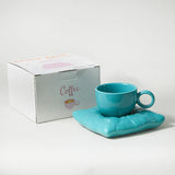 elvesmall  -  Ceramic Mugs Coffee Cups Drinkware Mug for Tea Large Saucer Set Creative Christmas Gift Box Set Couple cups