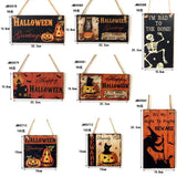 elvesmall  Wooden Halloween Pumpkin Ornament, Door, Wall Mount, Wall, Trick or Treat, Halloween Party, DIY Decoration