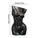 elvesmall Creative Body Art Vase Nordic Style Flower Arrangement Home Decor Living Room Ornament Ceramic Hydroponic Vase