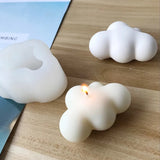 elvesmall Valentine's Day   Clouds Shape Candle Mold Silicone Molds Cute Jewelry Soap Making Mold Handcraft Ornaments Making Tool DIY Soap Mold moule bougie