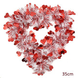 elvesmall 4PC Simulation Madder Garland Hanging Decor Mother's Day Valentine's Day Wedding Garland Window Decor Door Wall Hanging Pieces