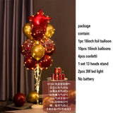 elvesmall 1.3M Table Balloons Stand Kit  with String Light Table Centerpiece Balloon for Birthday Baby Shower Christmas Party Decorations