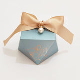 elvesmall Gift Box Diamond Shape Paper Candy Boxes Chocolate Packaging Box Wedding Favors for Guests Baby Shower Birthday Party