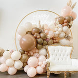 elvesmall 40/28/20pcs Brown Macarons Retro Halloween Balloons Birthday Party Wedding Decoration  Baby Shower Globos Anniversaire Fille