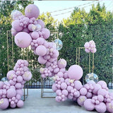 elvesmall Macaron 4D Latex Balloon Arch Garlands  Pink Rustic Wedding Ballons Happy Birthday Decoration Girl Baloon Bride To Be Balon