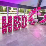 elvesmall   Balloon Number Filling Box Alphabet Frame Party Decoration Baby Shower Anniversary Decor Birthday Backdrop Photo Diy Wedding New