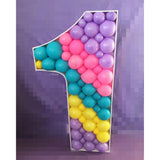 elvesmall   Balloon Number Filling Box Alphabet Frame Party Decoration Baby Shower Anniversary Decor Birthday Backdrop Photo Diy Wedding New