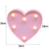 elvesmall DIY LED Letter Night Light Creative 26 English Alphabet Number Battery Lamp Romantic Wedding Party Decoration