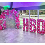 elvesmall   Balloon Number Filling Box Alphabet Frame Party Decoration Baby Shower Anniversary Decor Birthday Backdrop Photo Diy Wedding New