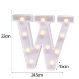 elvesmall DIY LED Letter Night Light Creative 26 English Alphabet Number Battery Lamp Romantic Wedding Party Decoration