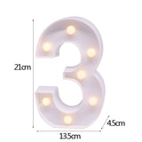 elvesmall DIY LED Letter Night Light Creative 26 English Alphabet Number Battery Lamp Romantic Wedding Party Decoration