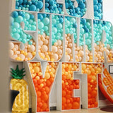 elvesmall Graduation Party Decoration Mosaic Number Frames Balloon Letters Customized Name Alphabet Balloon Birthday Party DIY Balloon Box