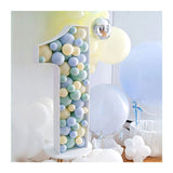 elvesmall   Balloon Number Filling Box Alphabet Frame Party Decoration Baby Shower Anniversary Decor Birthday Backdrop Photo Diy Wedding New