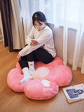 elvesmall Stuffed Flower Seat Cushion Big Size Floor Sitting Cushion Bay Window Tatami Thicken Cushion Hug Pillow Girl Room Decoration