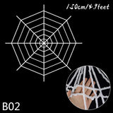 elvesmall 150/250cm Black White Halloween Spider Web Giant Stretchy Cobweb For Home Bar Decor Haunted House Halloween Party Terror Props