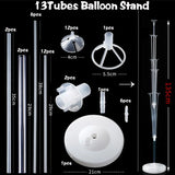 elvesmall 1.3M Table Balloons Stand Kit  with String Light Table Centerpiece Balloon for Birthday Baby Shower Christmas Party Decorations
