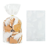 elvesmall 50Pcs Plastic Candy Bag Biscuit Cookie Packing Bags Christmas Gift Birthday Party Decoration Supplies Wedding Favors Baby Shower