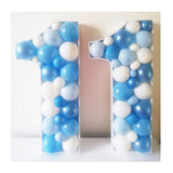 elvesmall   Balloon Number Filling Box Alphabet Frame Party Decoration Baby Shower Anniversary Decor Birthday Backdrop Photo Diy Wedding New