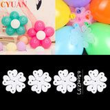 elvesmall  Flower Balloons Clips 5M Balloon Chain Glue Dot Birthday Party Wedding Arch Backdrop Decorations Globos Ballons Accessories