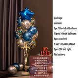 elvesmall 1.3M Table Balloons Stand Kit  with String Light Table Centerpiece Balloon for Birthday Baby Shower Christmas Party Decorations