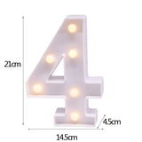 elvesmall DIY LED Letter Night Light Creative 26 English Alphabet Number Battery Lamp Romantic Wedding Party Decoration